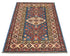 2x3 Blue Kazak Afghan Hand Knotted Wool Area Rug